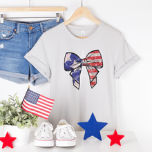 Load image into Gallery viewer, Coquette Patriotic Bow