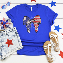 Load image into Gallery viewer, Coquette Patriotic Bow