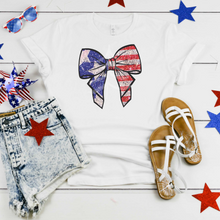 Load image into Gallery viewer, Coquette Patriotic Bow