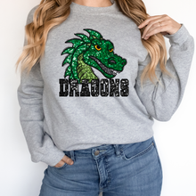 Load image into Gallery viewer, Dragons Sequin Mascot