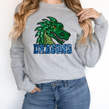 Load image into Gallery viewer, Dragons Sequin Mascot