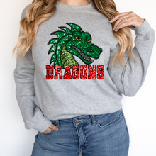 Load image into Gallery viewer, Dragons Sequin Mascot