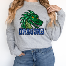 Load image into Gallery viewer, Dragons Sequin Mascot