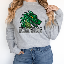 Load image into Gallery viewer, Dragons Sequin Mascot