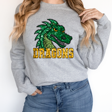 Load image into Gallery viewer, Dragons Sequin Mascot