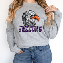 Load image into Gallery viewer, Falcons Sequin Mascot