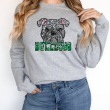 Load image into Gallery viewer, Gray Bulldogs Sequin Mascot