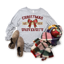 Load image into Gallery viewer, Glitter Bow Christmas University