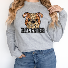 Load image into Gallery viewer, Tan Bulldogs Sequin Mascot