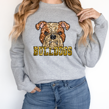 Load image into Gallery viewer, Tan Bulldogs Sequin Mascot