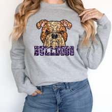 Load image into Gallery viewer, Tan Bulldogs Sequin Mascot