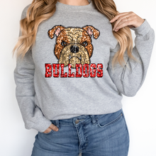 Load image into Gallery viewer, Tan Bulldogs Sequin Mascot