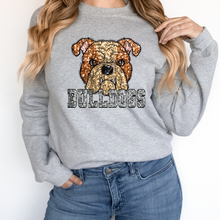 Load image into Gallery viewer, Tan Bulldogs Sequin Mascot