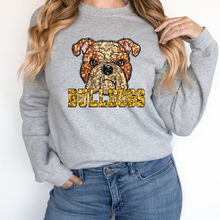 Load image into Gallery viewer, Tan Bulldogs Sequin Mascot