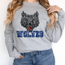Load image into Gallery viewer, Wolves Sequin Mascot