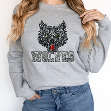Load image into Gallery viewer, Wolves Sequin Mascot