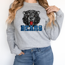 Load image into Gallery viewer, Black Bears Sequin Mascot