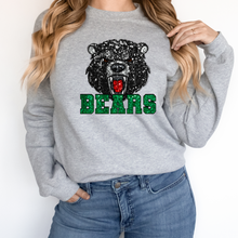 Load image into Gallery viewer, Black Bears Sequin Mascot
