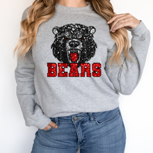 Load image into Gallery viewer, Black Bears Sequin Mascot