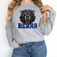 Load image into Gallery viewer, Black Bears Sequin Mascot