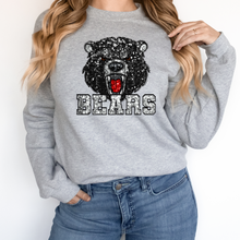 Load image into Gallery viewer, Black Bears Sequin Mascot