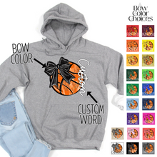 Load image into Gallery viewer, Bow Glitter Basketball With Side Text *UNSP EXCLUSIVE*