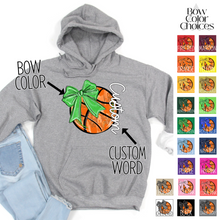 Load image into Gallery viewer, Bow Glitter Basketball With Side Text *UNSP EXCLUSIVE*