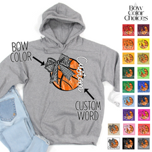 Load image into Gallery viewer, Bow Glitter Basketball With Side Text *UNSP EXCLUSIVE*