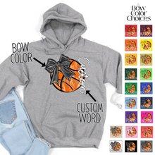 Load image into Gallery viewer, Bow Glitter Basketball With Side Text *UNSP EXCLUSIVE*