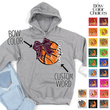 Load image into Gallery viewer, Bow Glitter Basketball With Side Text *UNSP EXCLUSIVE*