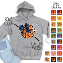 Load image into Gallery viewer, Bow Glitter Basketball With Side Text *UNSP EXCLUSIVE*