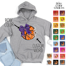 Load image into Gallery viewer, Bow Glitter Basketball With Side Text *UNSP EXCLUSIVE*