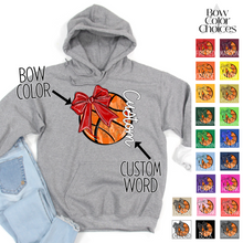Load image into Gallery viewer, Bow Glitter Basketball With Side Text *UNSP EXCLUSIVE*