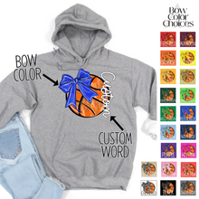Load image into Gallery viewer, Bow Glitter Basketball With Side Text *UNSP EXCLUSIVE*
