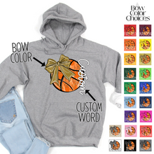 Load image into Gallery viewer, Bow Glitter Basketball With Side Text *UNSP EXCLUSIVE*
