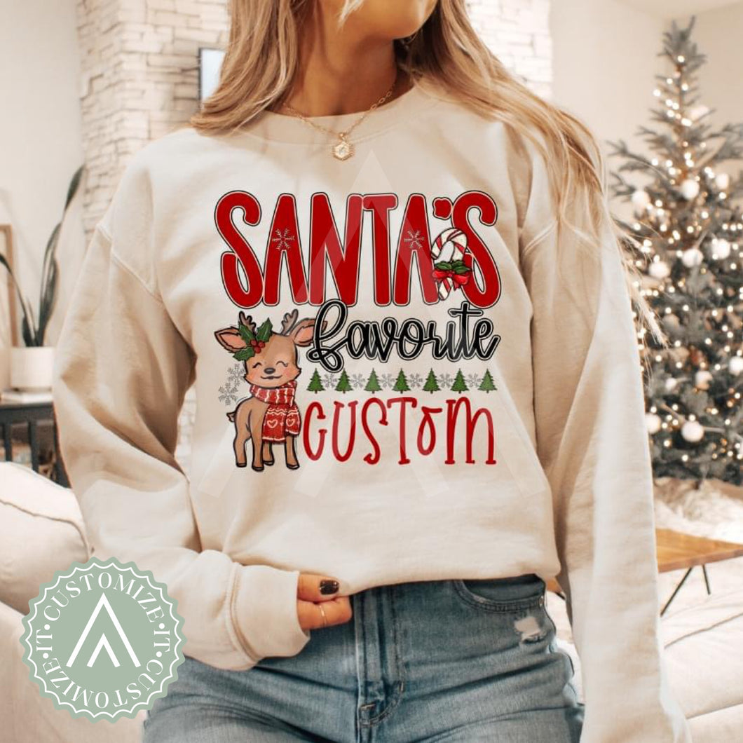 Santa’s Favorite [Custom Word]