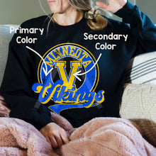 Load image into Gallery viewer, Vintage Mascot &amp; Oversized Mascot Name (Mock-Up Only)
