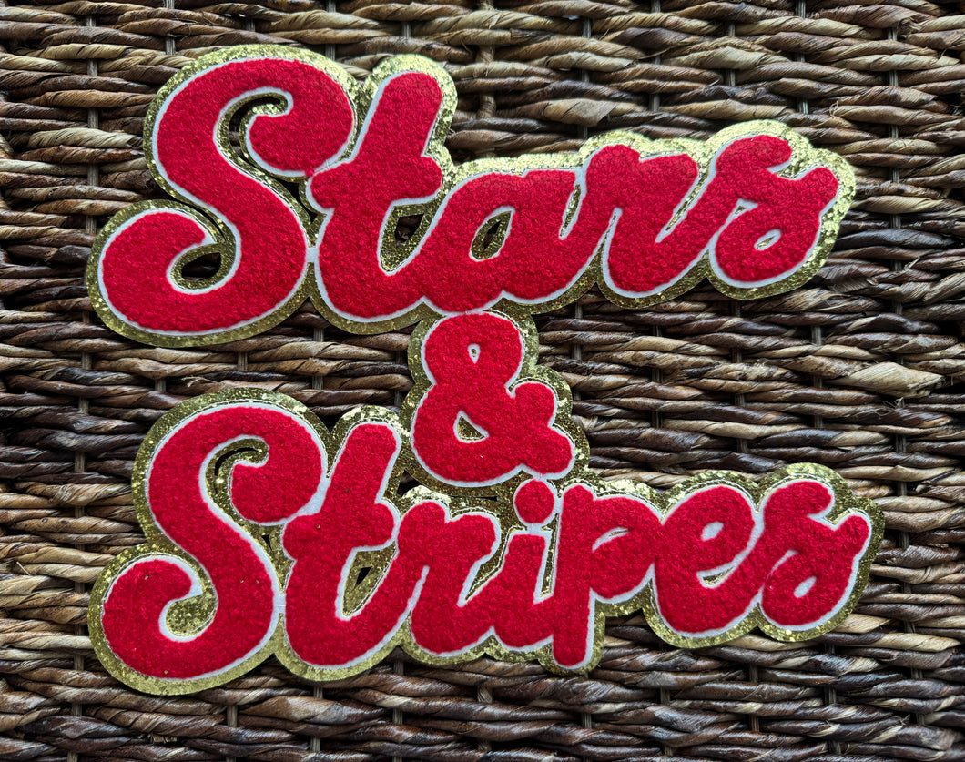 Stars & Stripes Chenille Patch