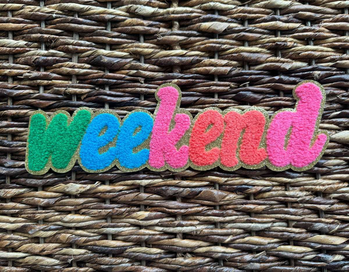 Weekend Chenille Patch – Up North Screen Prints