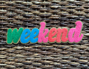 Weekend Chenille Patch