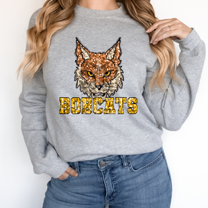 Bobcats Sequin Mascot