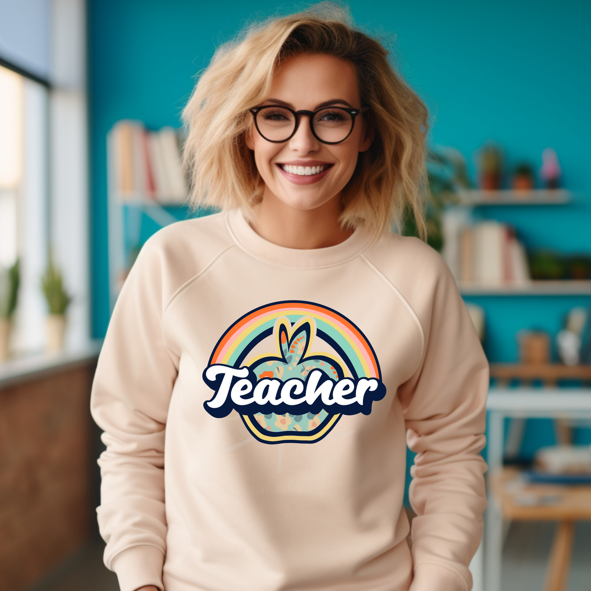 Boho Rainbow Teacher – Up North Screen Prints