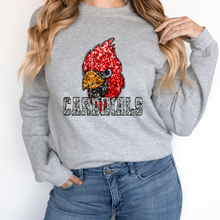 Load image into Gallery viewer, Cardinals Sequin Mascot  (DTF/SUBLIMATION TRANSFER)

