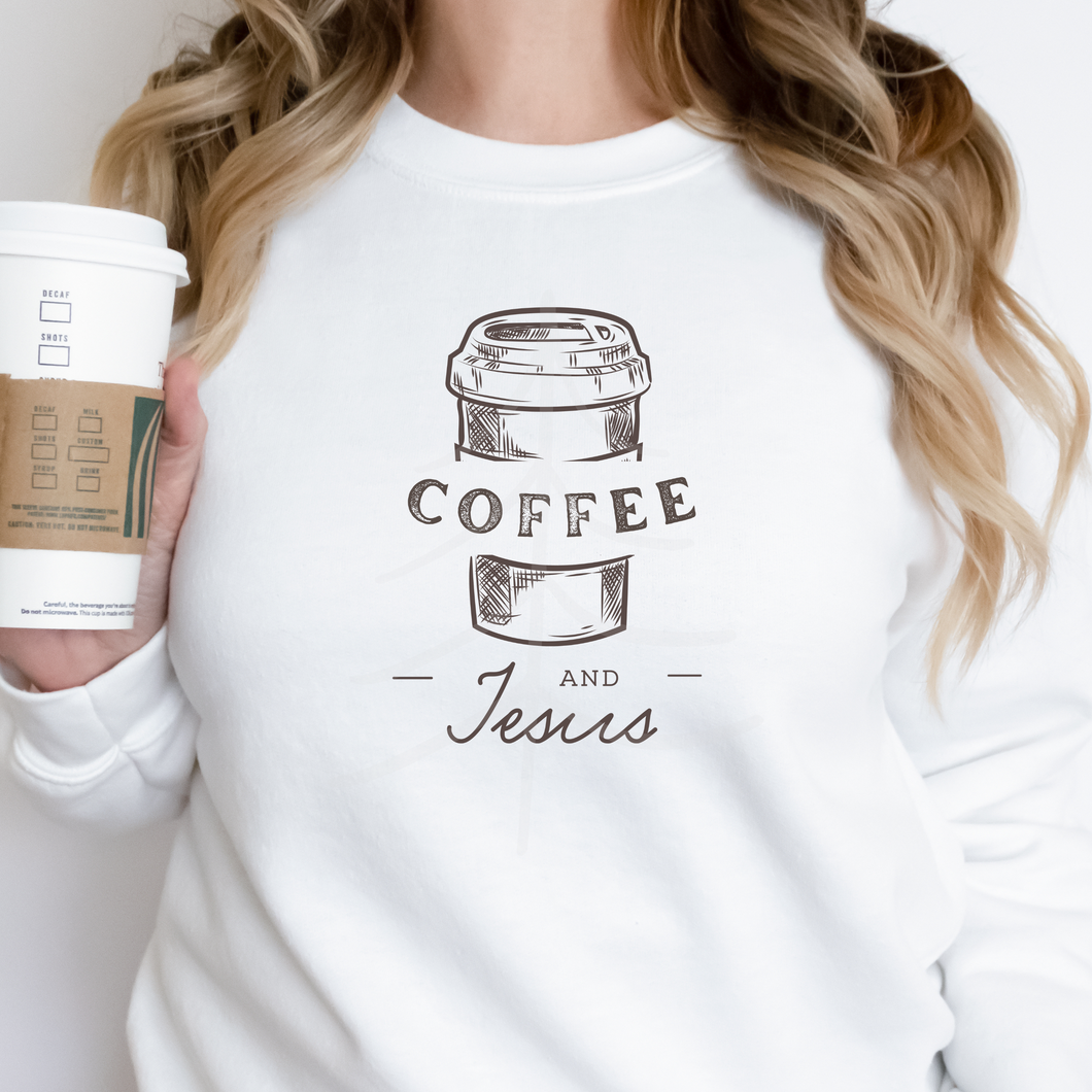 Coffee And Jesus (DTF/SUBLIMATION TRANSFER)