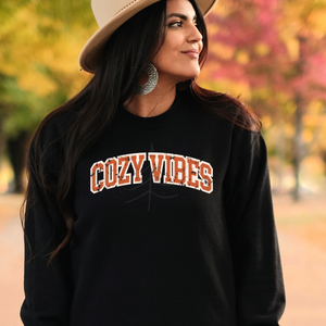 COZY VIBES DISTRESSED (DTF/SUBLIMATION TRANSFER)