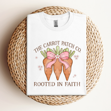 Load image into Gallery viewer, Carrot Patch Rooted In Faith Tee
