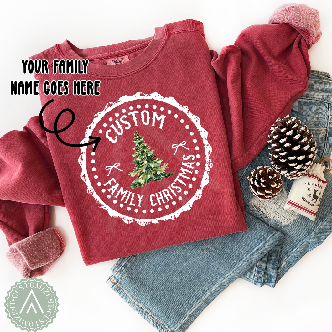 Custom Name Family Christmas