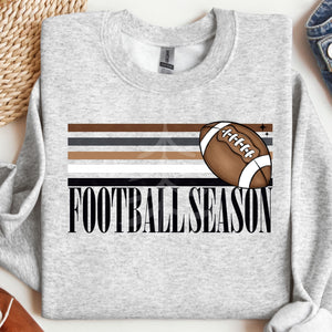 Retro Stripes Football Season