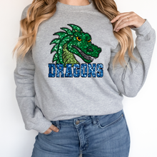 Load image into Gallery viewer, Dragons Sequin Mascot
