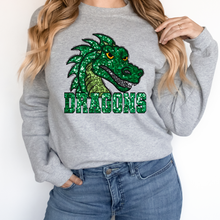 Load image into Gallery viewer, Dragons Sequin Mascot
